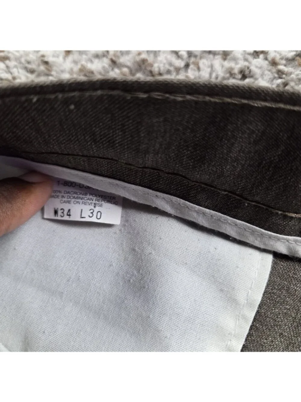 Vintage Levis Action Slacks Mens 34x30 Brown Disco Dad Polyester Pants